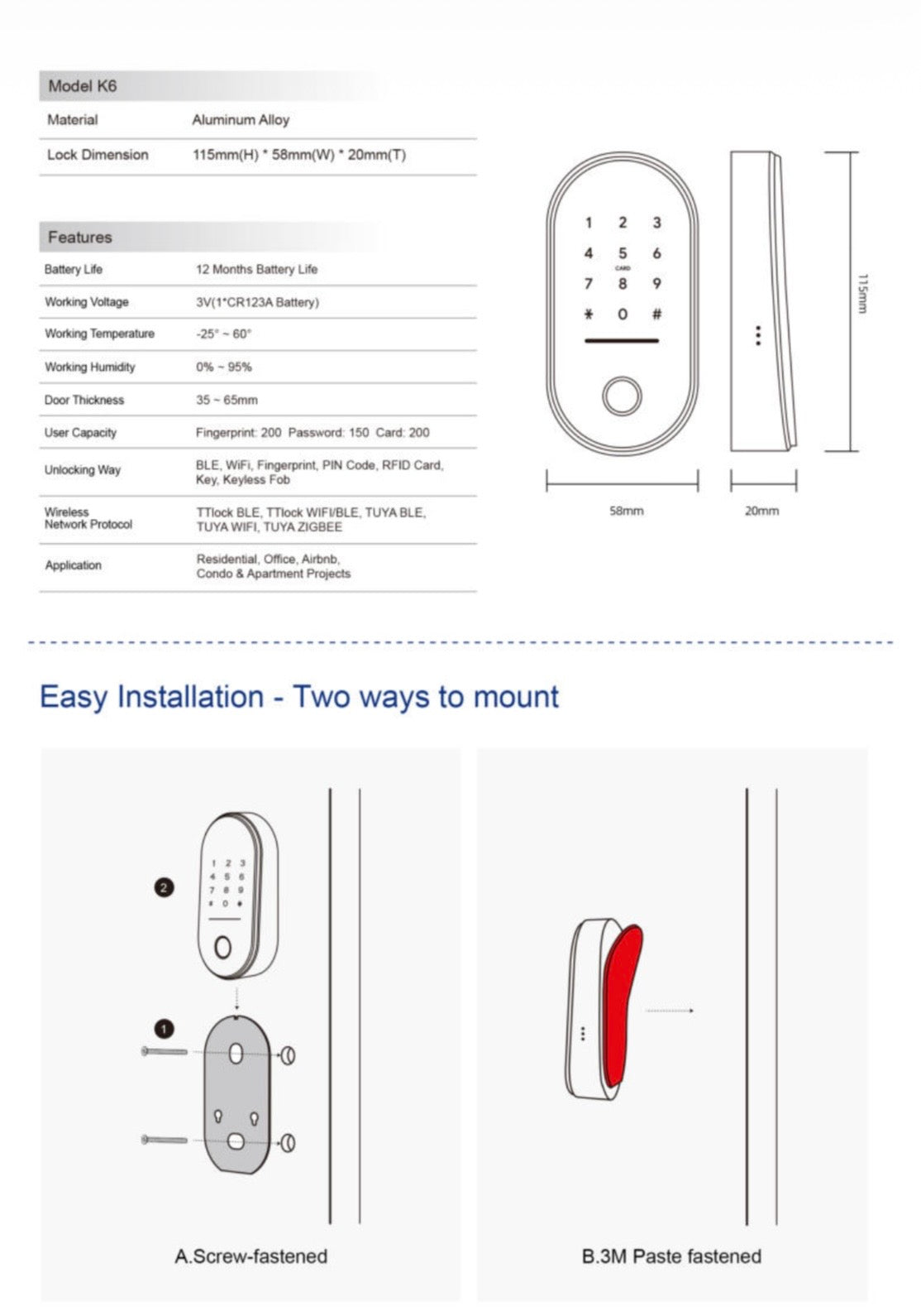 BELBAS keypad K01