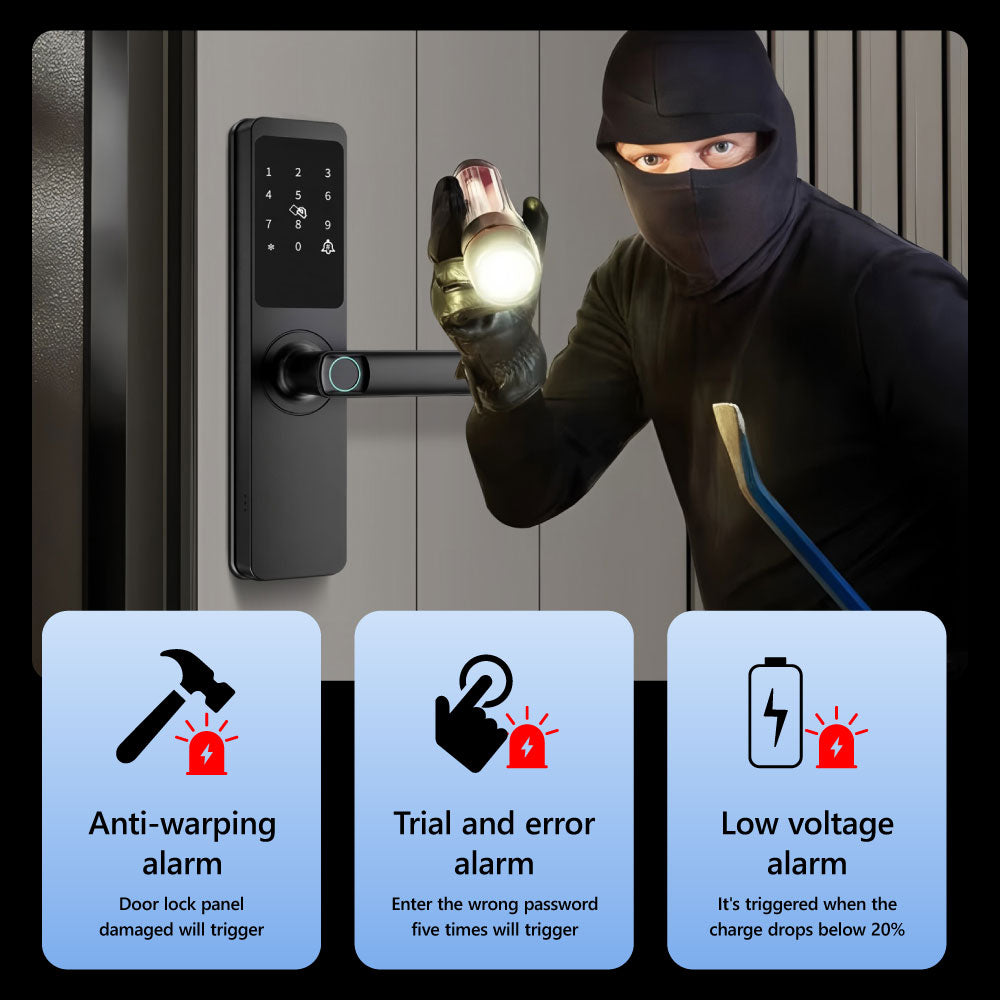 belbas Smart Lock with Fingerprint, Keypad, Tuya WiFi, and 5050 Lock Body