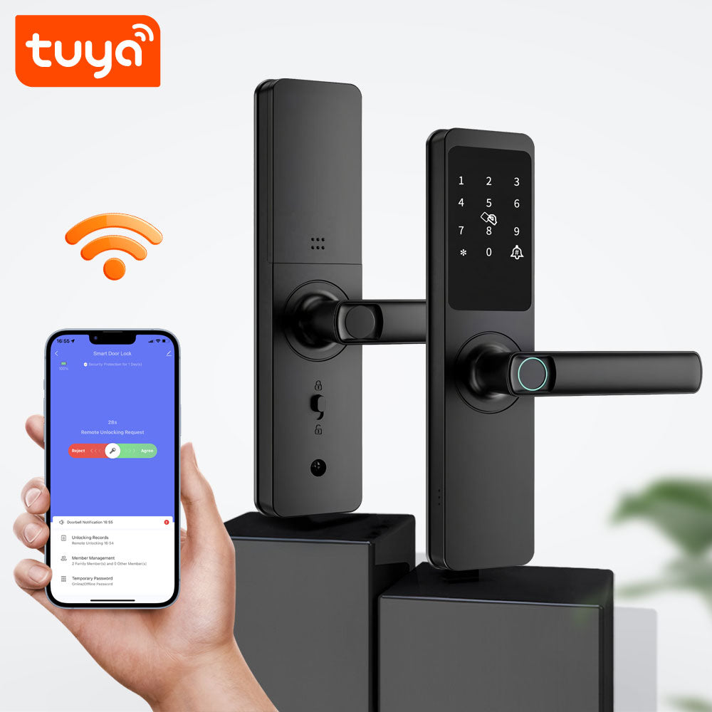 belbas Smart Lock with Fingerprint, Keypad, Tuya WiFi, and 5050 Lock Body