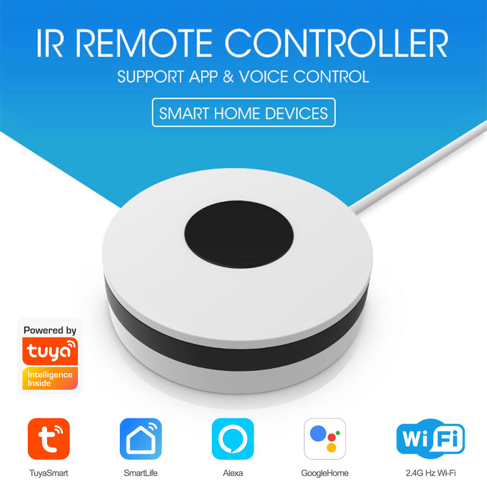 Tuya IR Smart Controller WiFi compatible with Alexa and Google | USB Power Supply, Controls Fan, TV, AC, Compact Design, Smart Home Hub, Voice Control